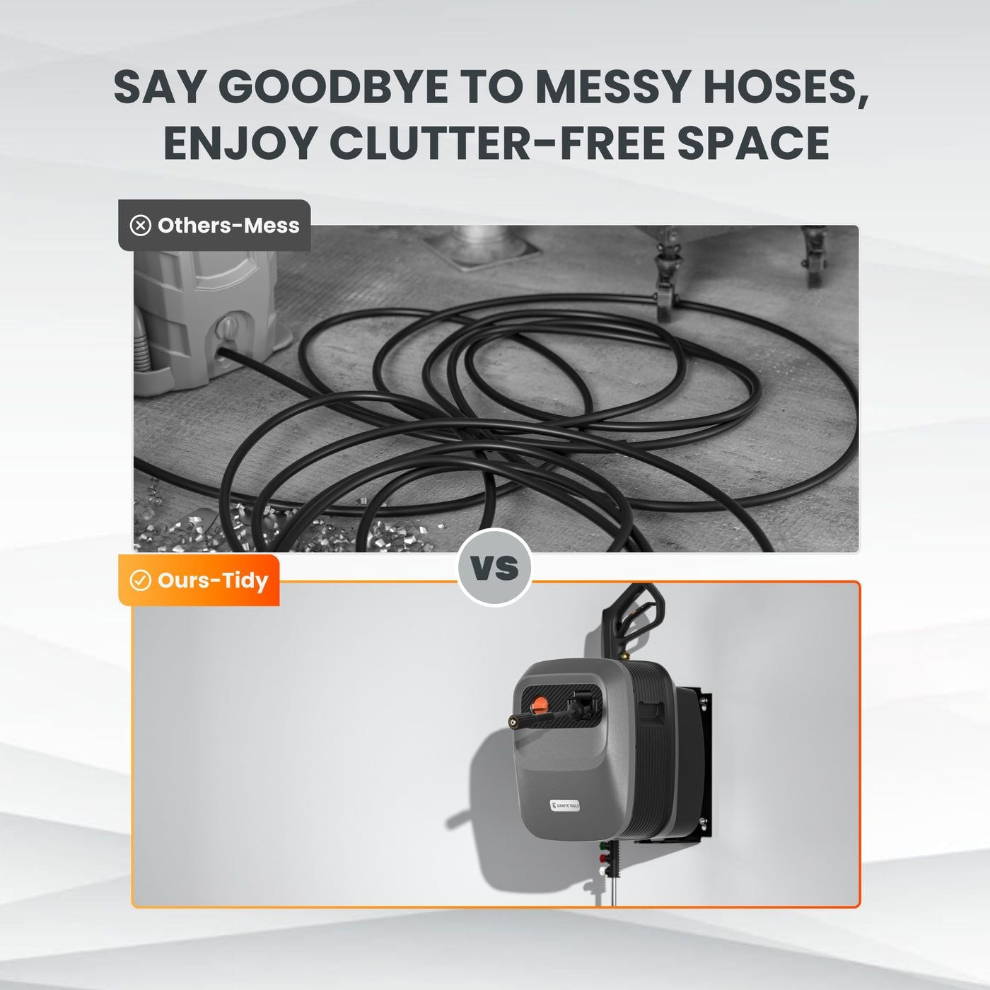 Tools Grandfalls G20 Wall Mounted 1900 PSI 2.2 GPM Brushless Electric Pressure Washer with 65-ft Retractable Hard Hose T1B4 - product image 6