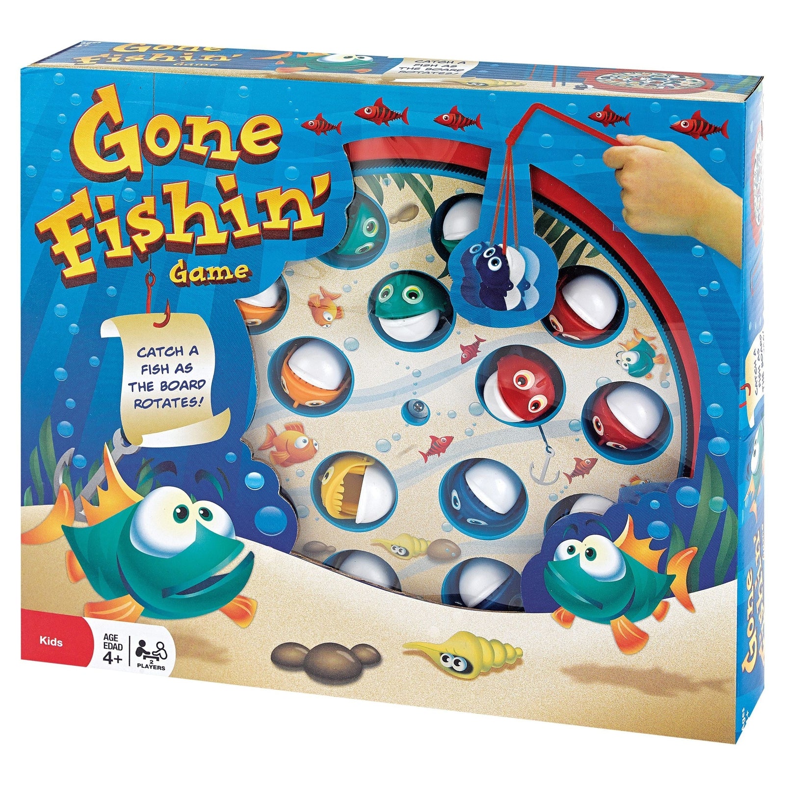 Fishin' Hand-Eye Coordination Game, Multi-Coloured, 2 Players, Ages 4+ M4D4 - product image 1