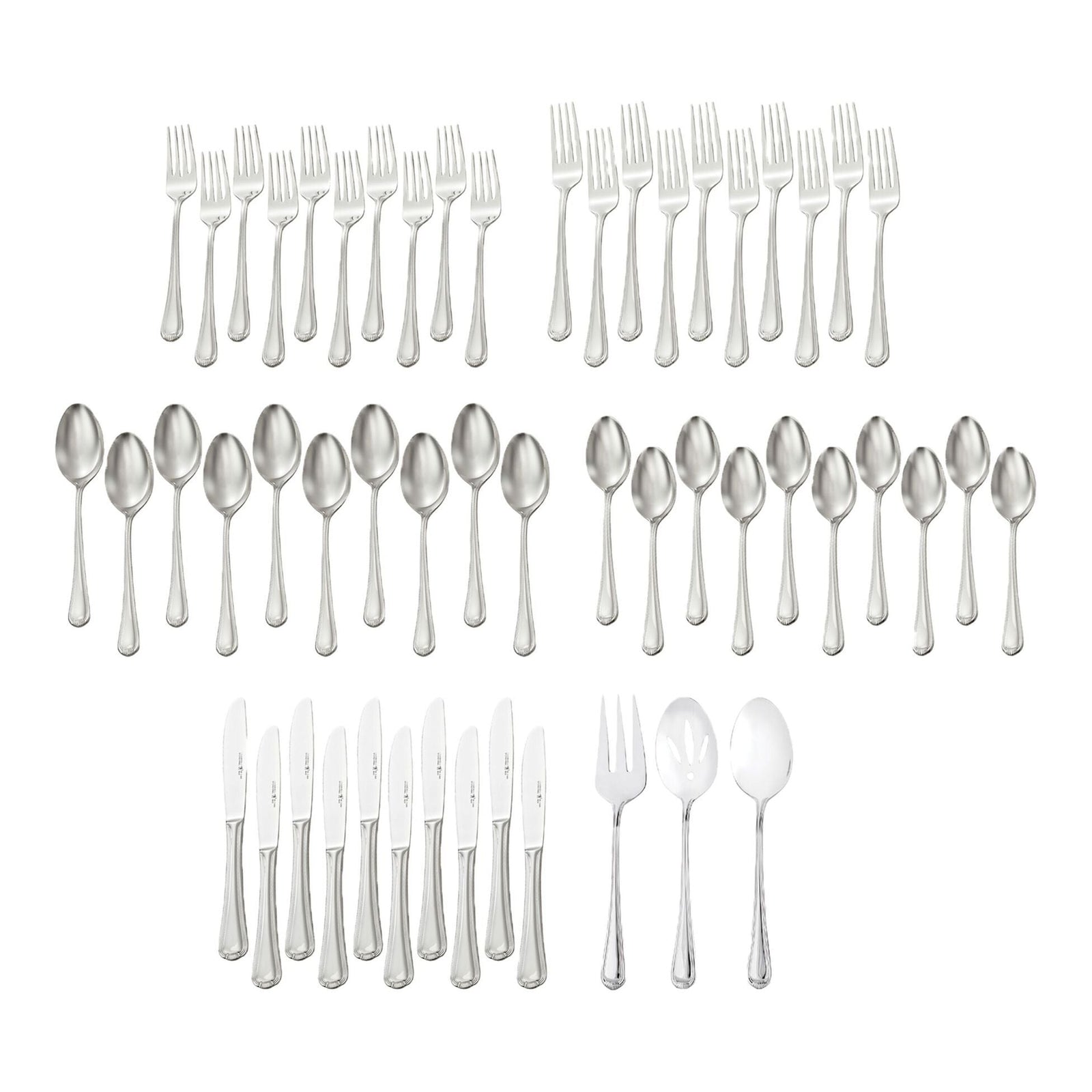 Metrona Flatware Set, Serves 10, 53-pc, Dishwasher Safe K2O9 - product image 1