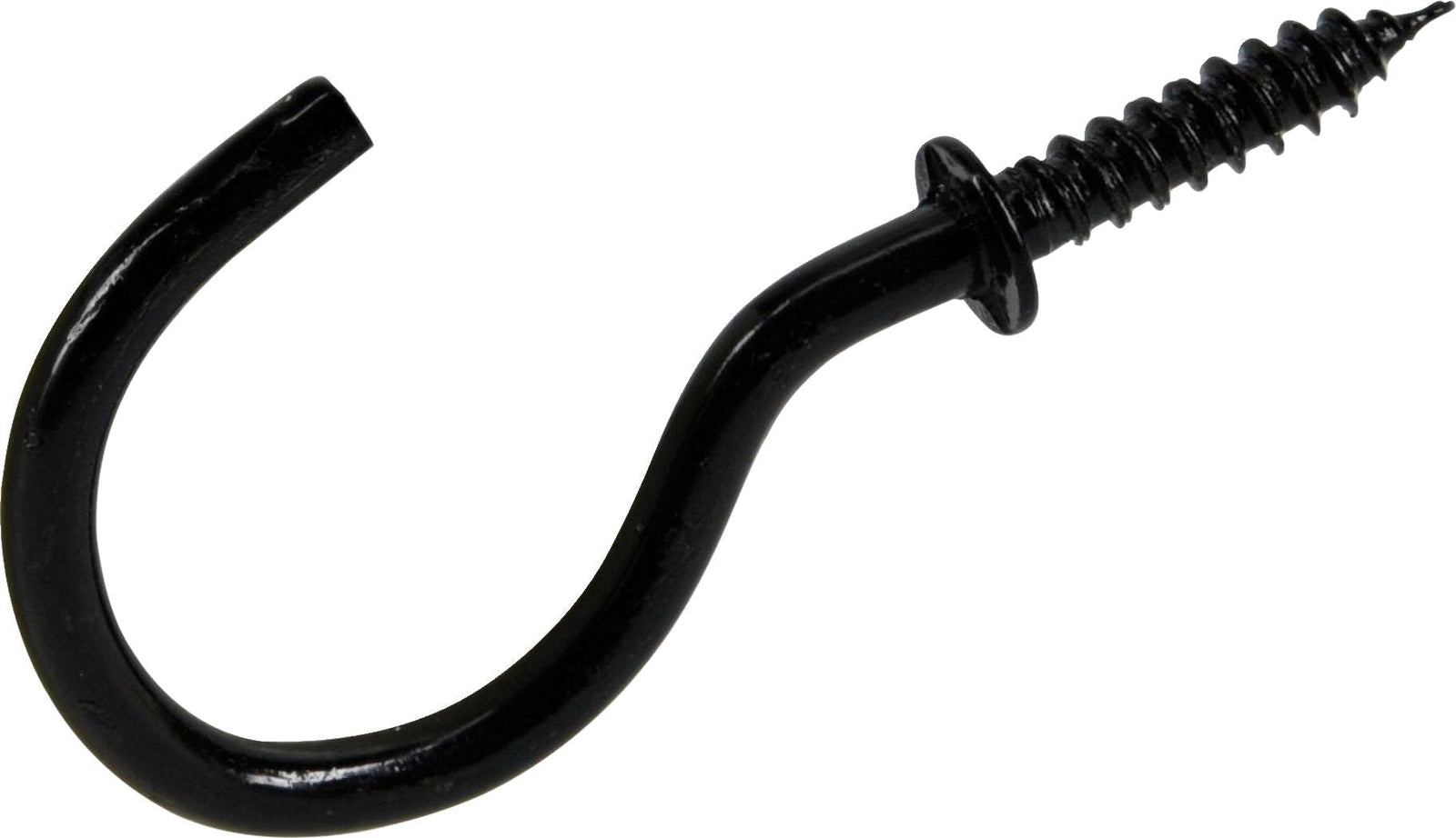 Mug Cup Hook, Half Hook Half Screw, Black, 7/8-in, 8-pk Q4M5 - product image 1