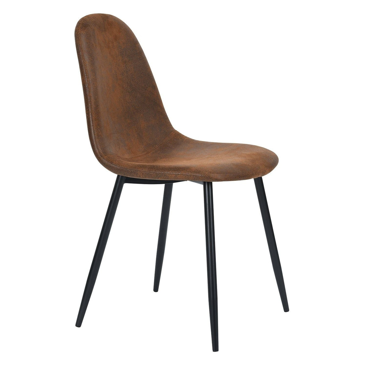 Mid-Century Dining Chairs, Brown Suede, 4-pk F9U1 - product image 2