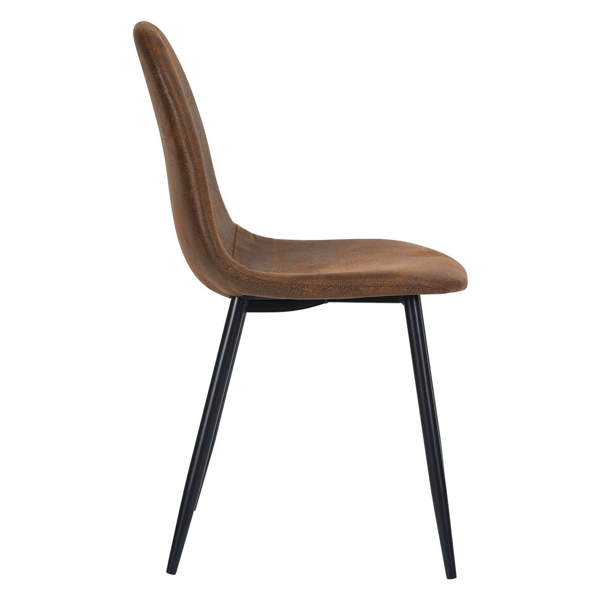 Mid-Century Dining Chairs, Brown Suede, 4-pk F9U1 - product image 5