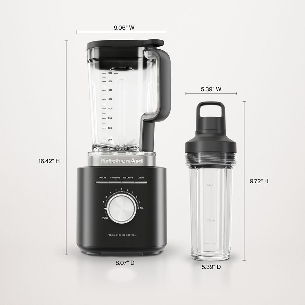 Single Blender with Jar, Precision Control, Black H1P8 - product image 3