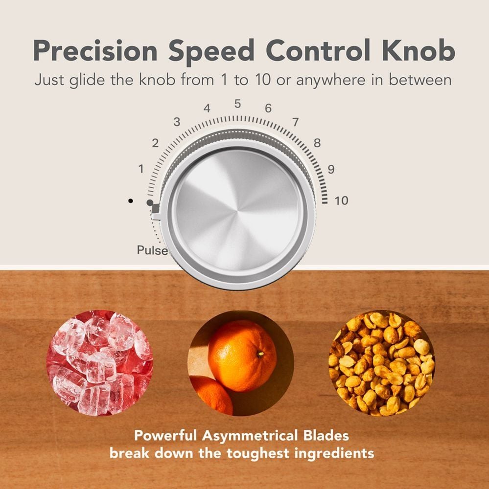 Single Blender with Jar, Precision Control, Black H1P8 - product image 6