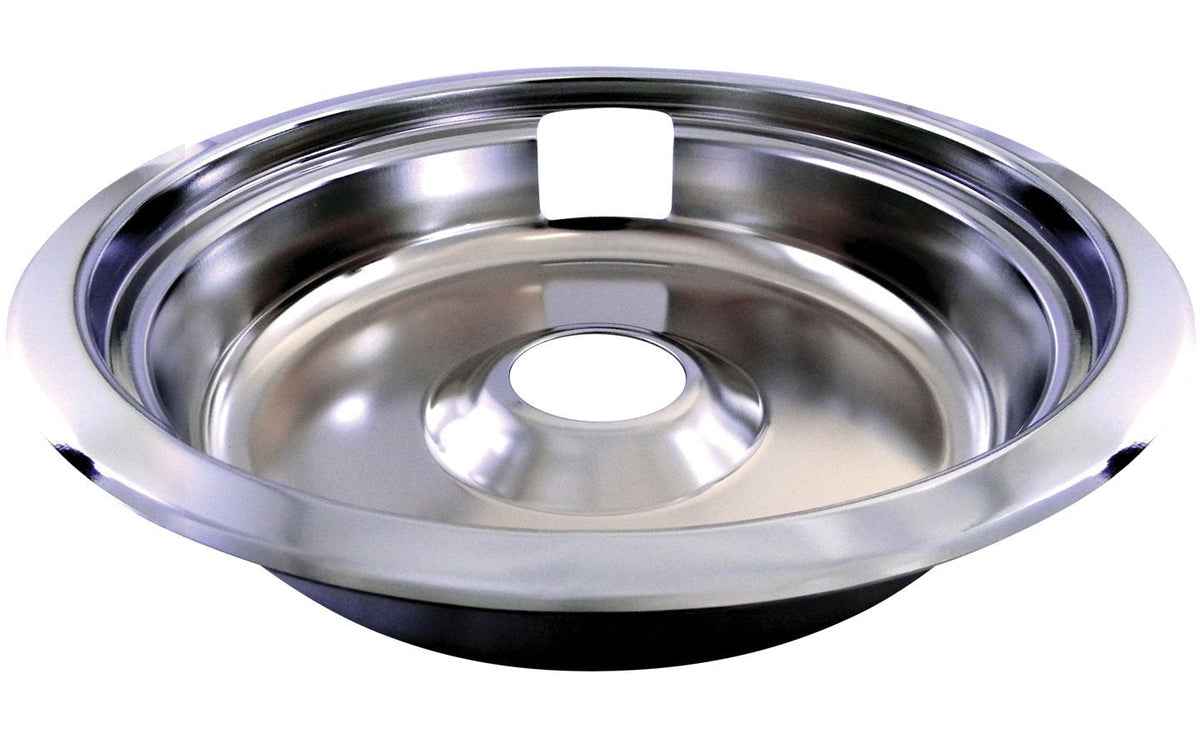 62470 Universal Stove Drip Pan with Trim Ring, Bright Chrome, 8-in H5R7 - product image 1