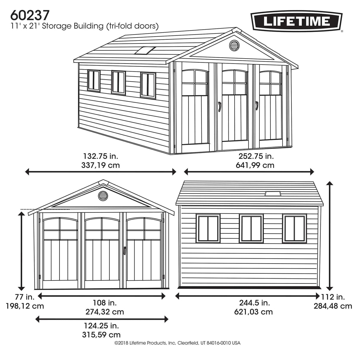 Outdoor Storage Shed, 11-ft x 21-ft N2T4 - product image 4
