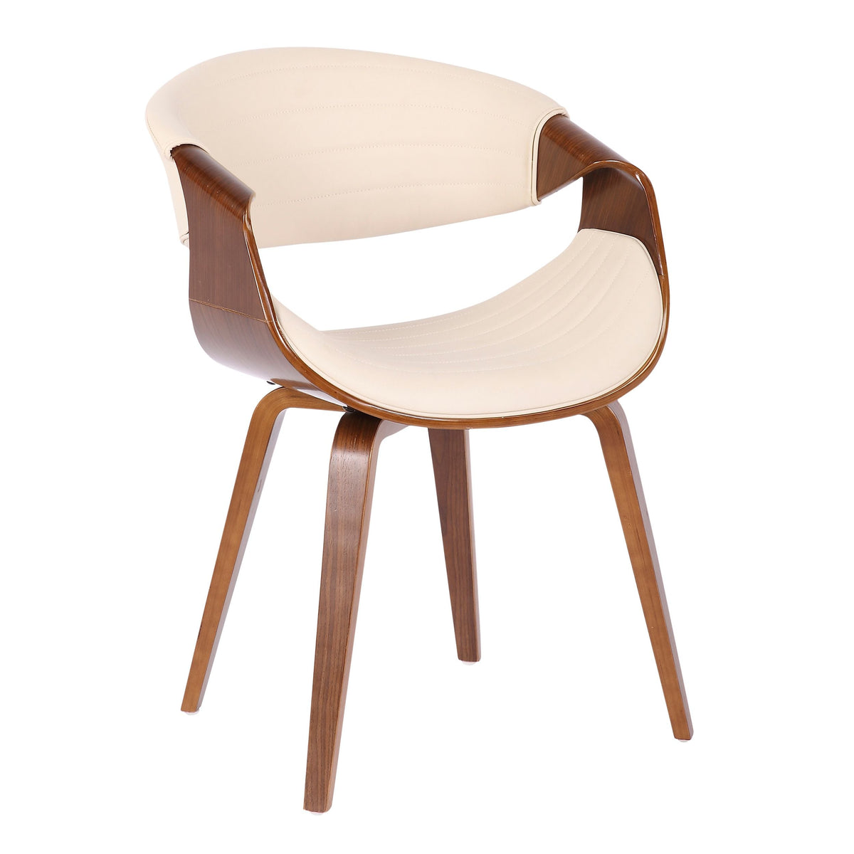 Symphony Faux Leather Dining/ Accent Chair, Cream L0W3 - product image 1