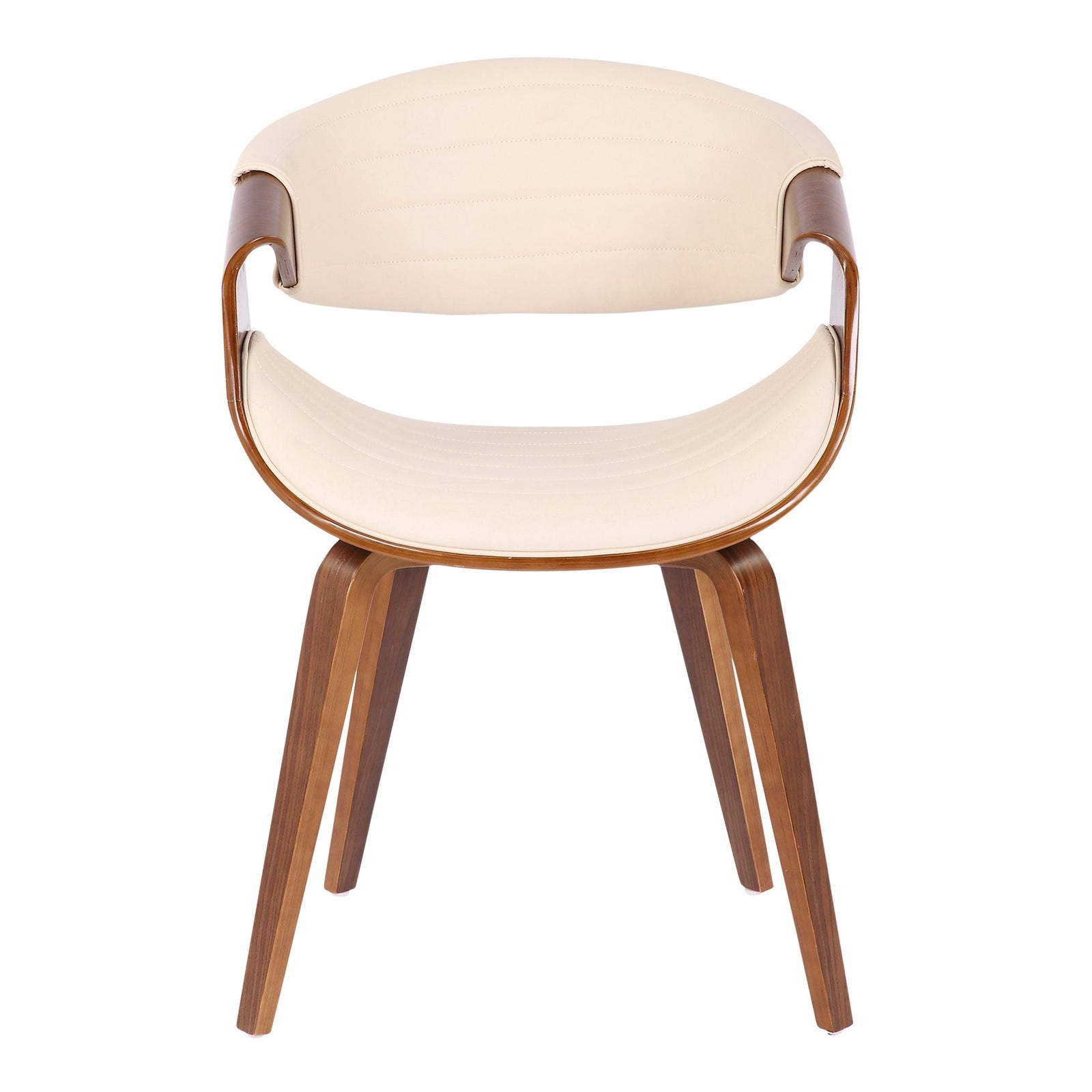 Symphony Faux Leather Dining/ Accent Chair, Cream F1M5 - product image 2