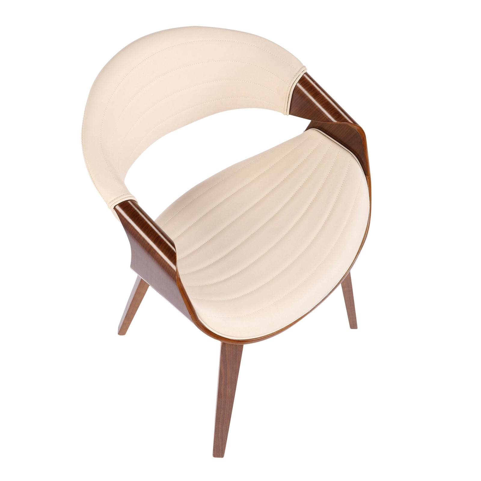 Symphony Faux Leather Dining/ Accent Chair, Cream L0W3 - product image 3