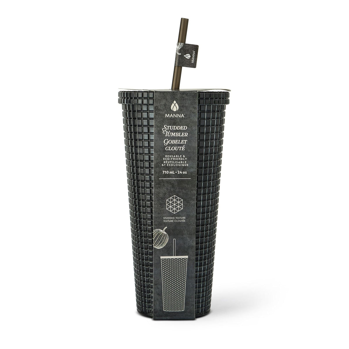 710-mL BPA-Free Iridescent Studded Textured Tumbler N1O0 - product image 3