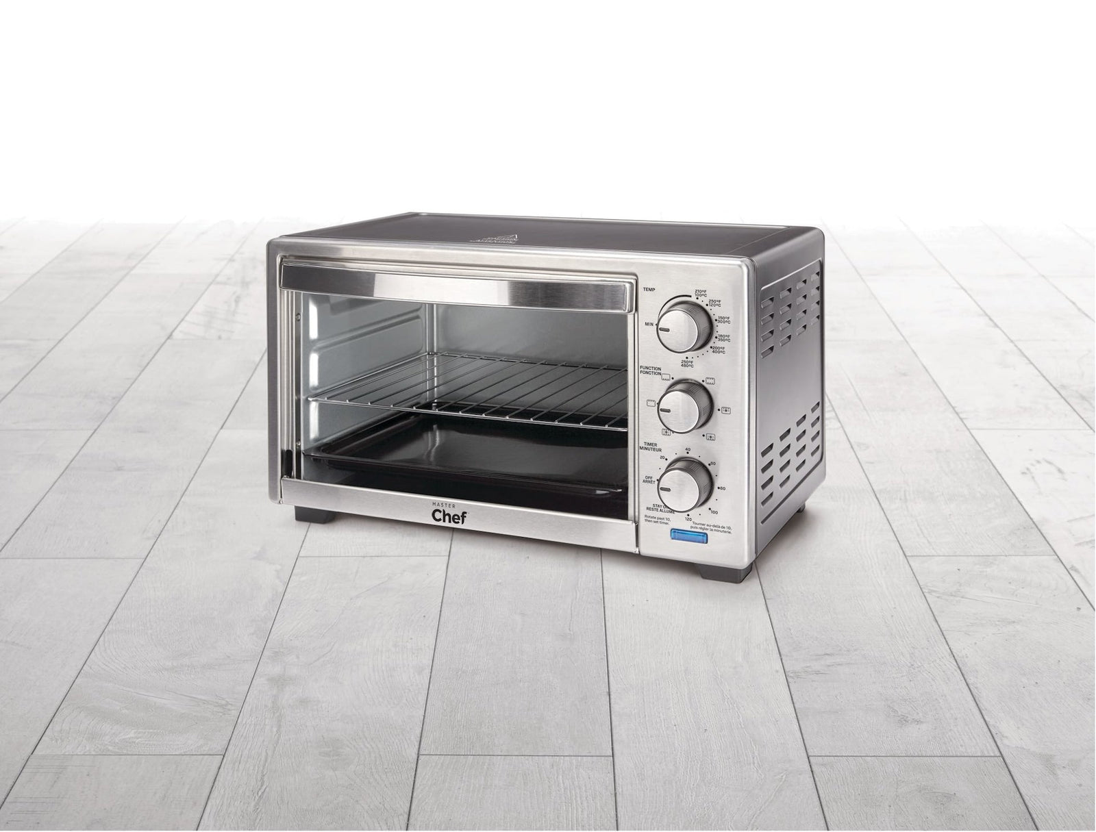 Convection Toaster Oven with 4 Functions, Stainless Steel, Black, 6-Slices V2X6 - product image 6