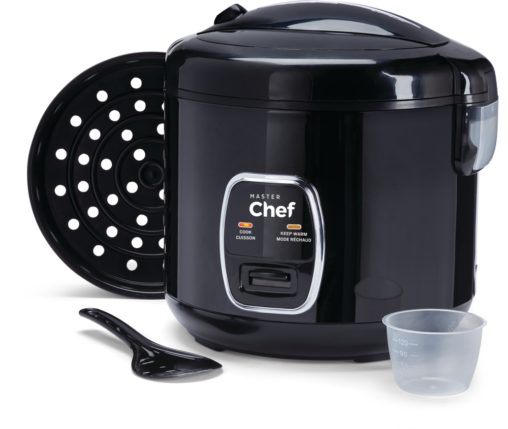 One-Touch Non-Stick Rice Cooker & Steamer, Black, 20 Cups H9N3 - product image 3