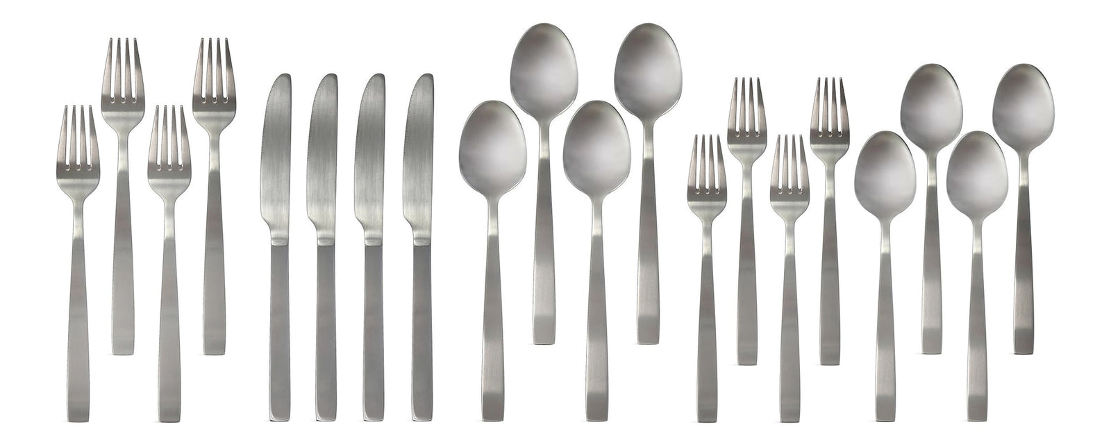 Stainless Steel Flatware Set, Serves 4, 20-pc R3Z6 - product image 1