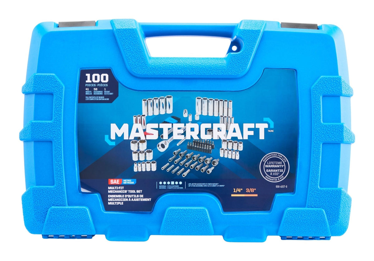 100 Piece Multi Fit Socket Set C5F3 - product image 1