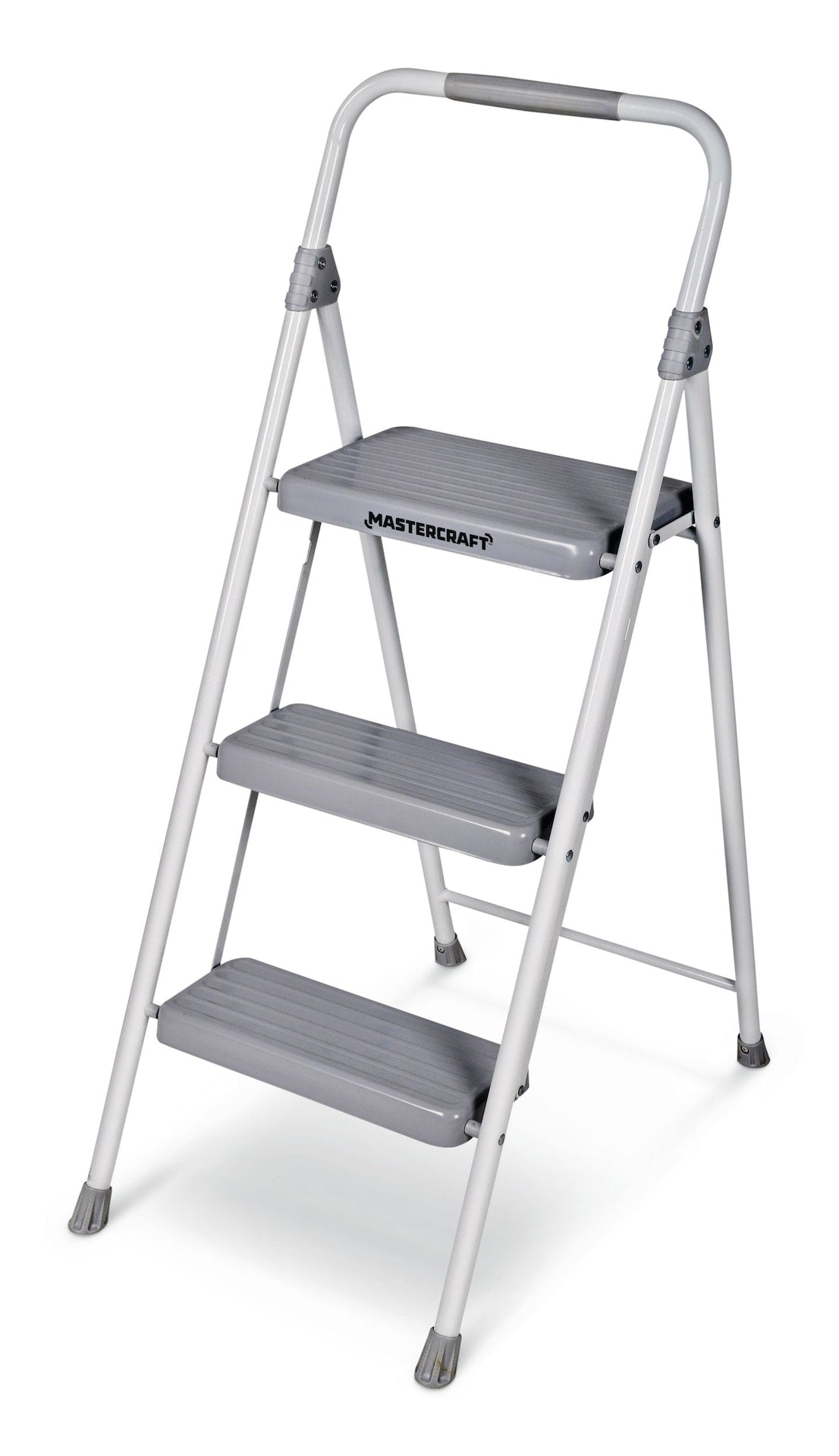 3-Step Metal Folding Step Stool, 225-lb, 3.2 ft W2A8 - product image 1