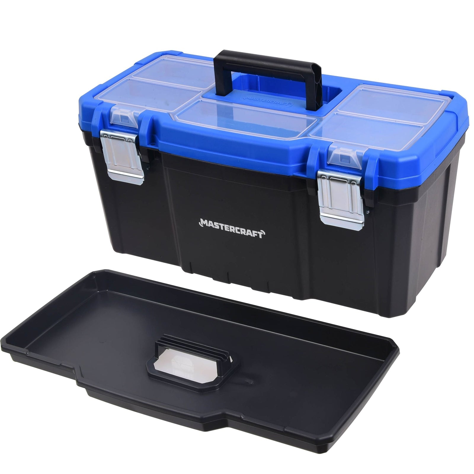 Portable Plastic Tool Box with Removable Tray & Tray Top, Blue, 19-in, Jumbo Hex Key Set/Allen Wrench Set, Metric, High... Z2S4 - product image 4