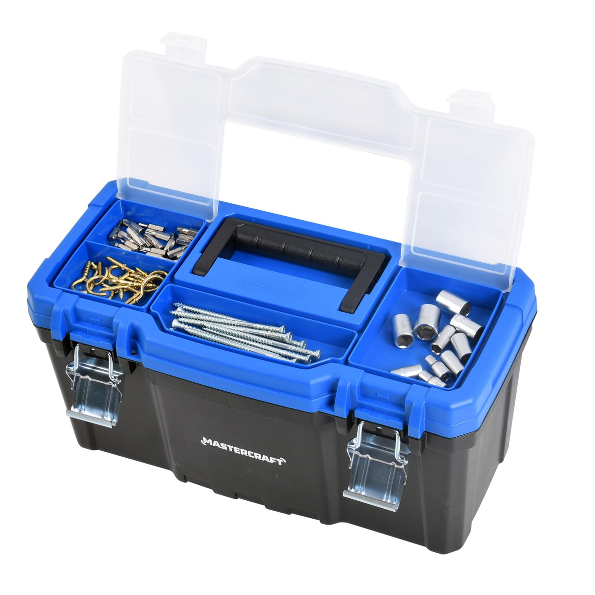Portable Plastic Tool Box with Removable Tray & Tray Top, Blue, 19-in, Jumbo Hex Key Set/Allen Wrench Set, Metric, High... Z2S4 - product image 5
