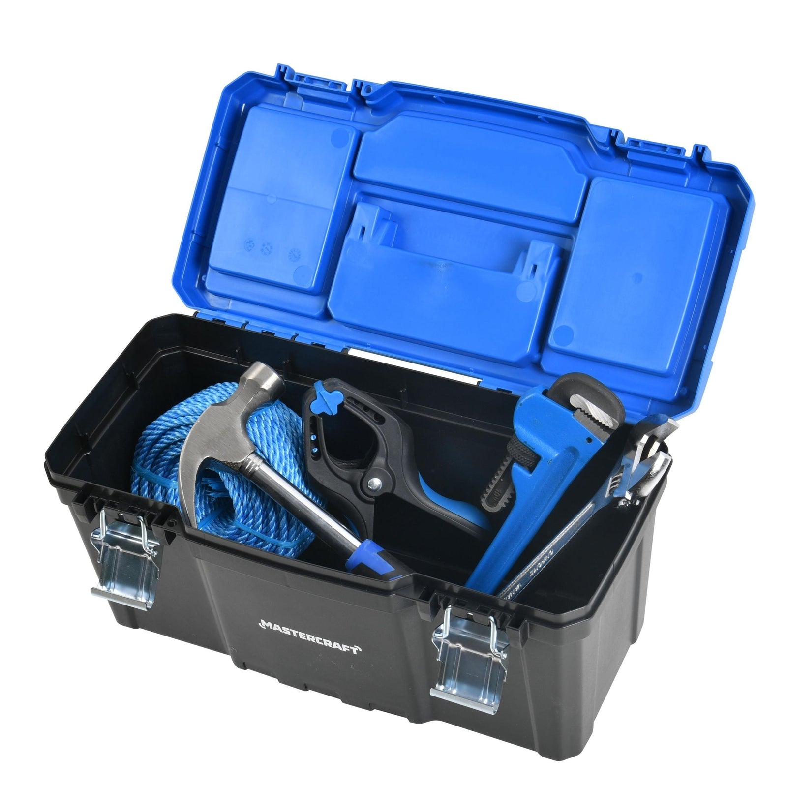 Portable Plastic Tool Box with Removable Tray & Tray Top, Blue, 19-in, Jumbo Hex Key Set/Allen Wrench Set, Metric, High... Z2S4 - product image 7