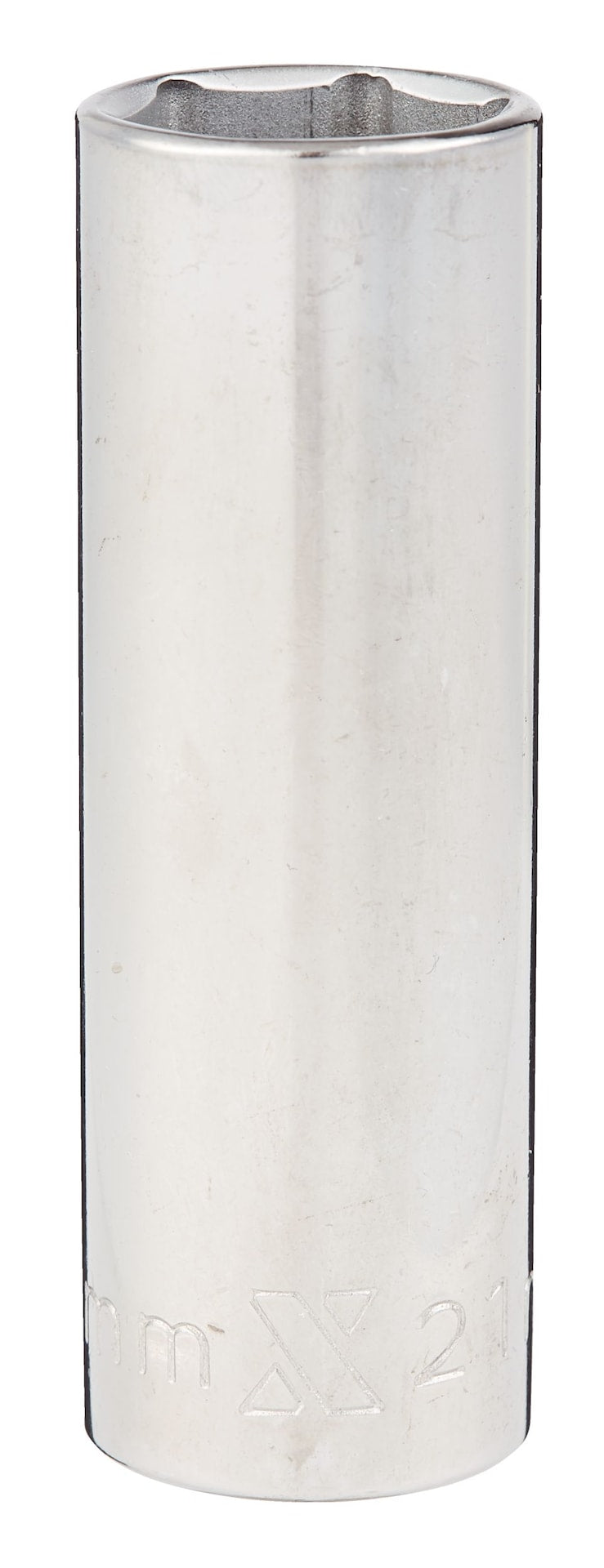 21mm 1/2-in Drive Deep Socket 6-Point, CRV, Chrome Plating X7V6 - product image 1