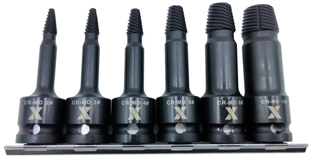 6 Piece 1/2" Drive Impact Screw Extractor Rail C0M7 - product image 3