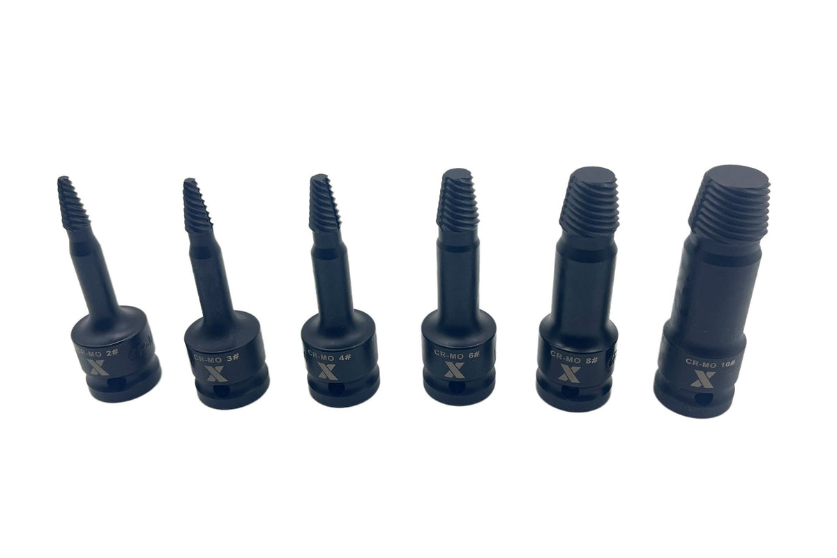 6 Piece 1/2" Drive Impact Screw Extractor Rail C0M7 - product image 5