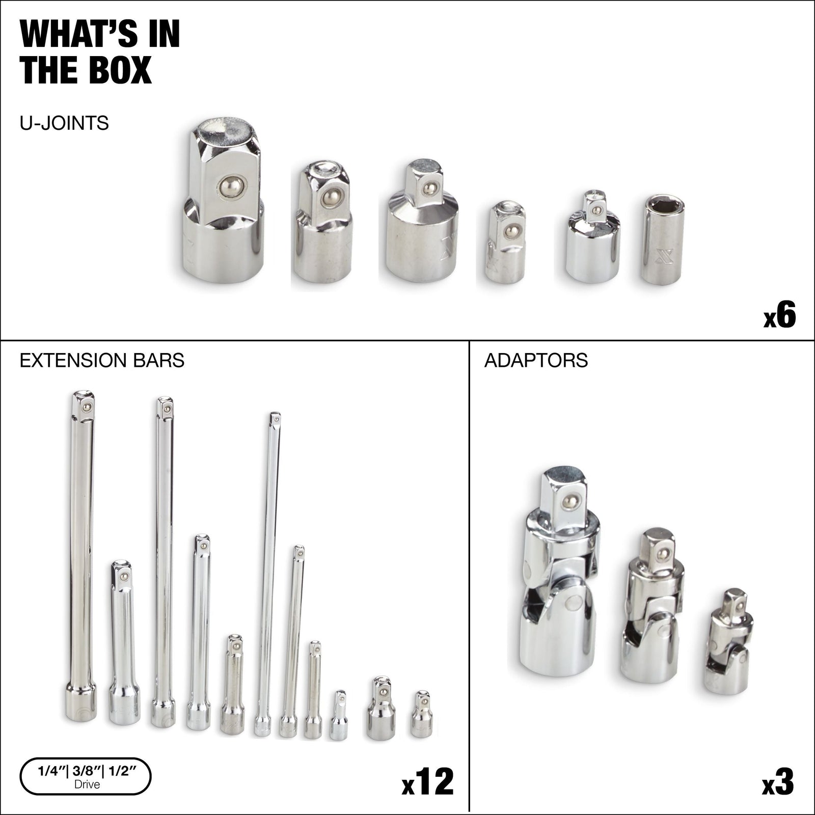 Extension Tool & Socket Accessory Set, 20-pc T9O8 - product image 2