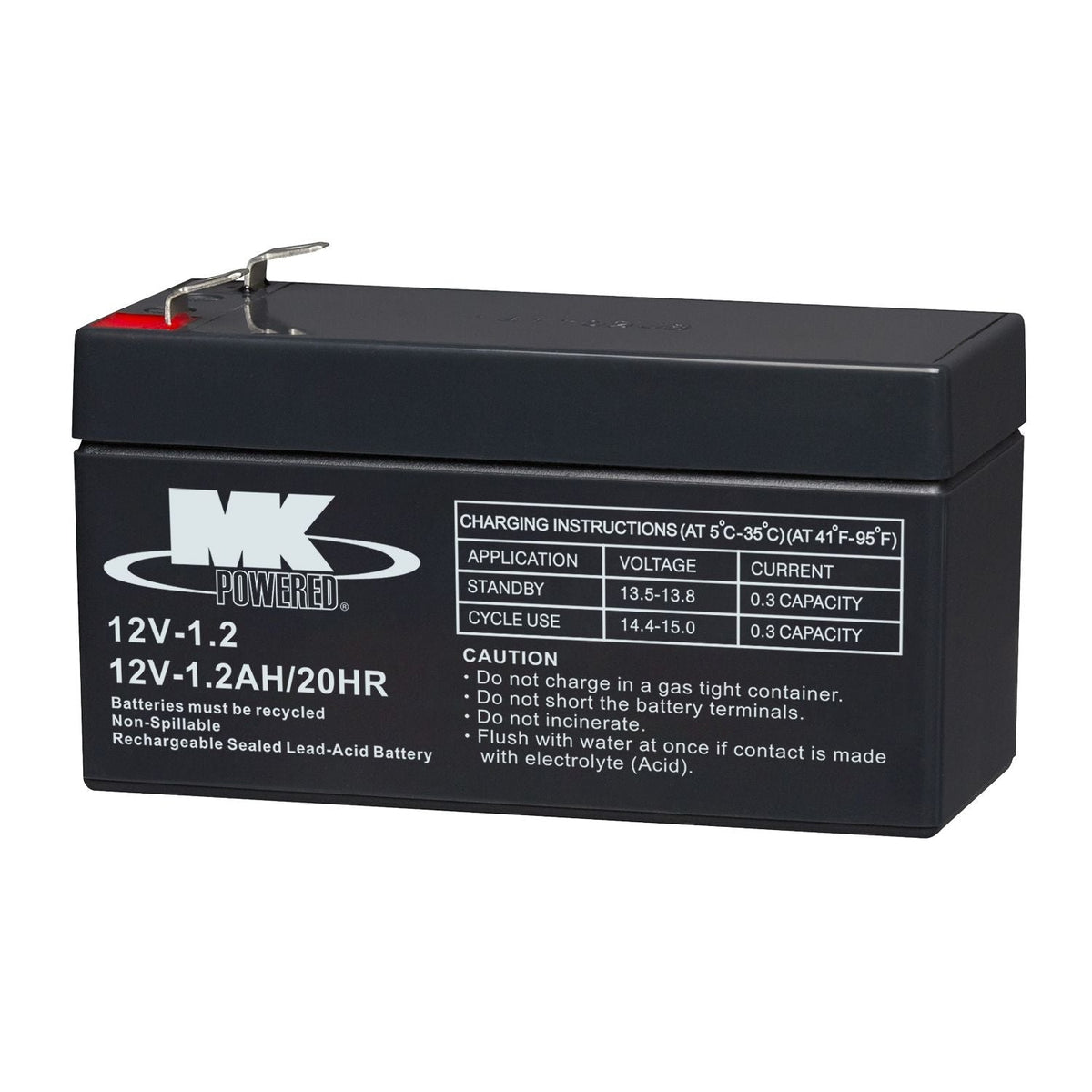 Battery 12-Volt 1.2 Ah SLA Battery, F1 Terminal B2I6 - product image 2