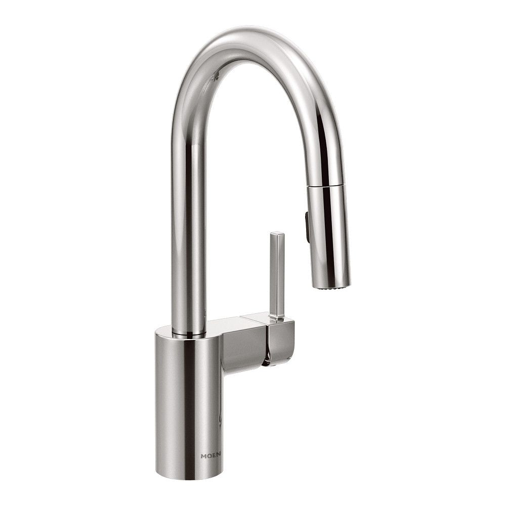 Align Single Handle High Arc Pull Down Sprayer Kitchen Faucet with Power Clean, Chrome K3D6 - product image 1