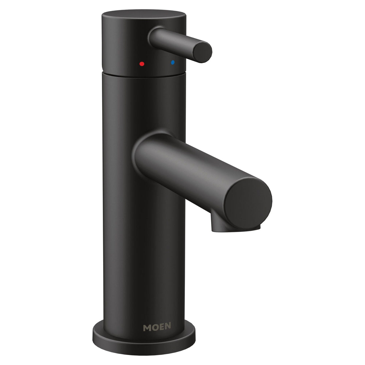 Align Single Handle Single Hole Bathroom Sink Faucet, Matte Black F4H8 - product image 1