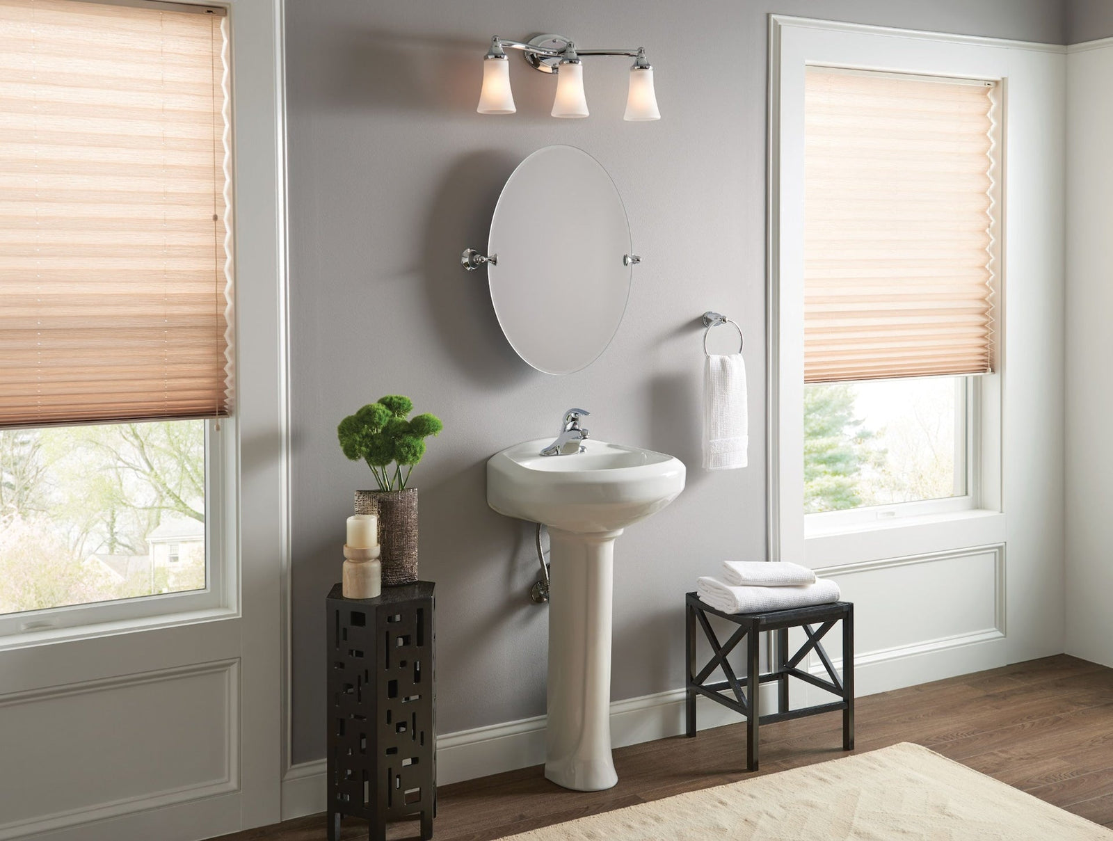 EVA 3-Light Vanity Lighting Fixture, Chrome Q9O0 - product image 5