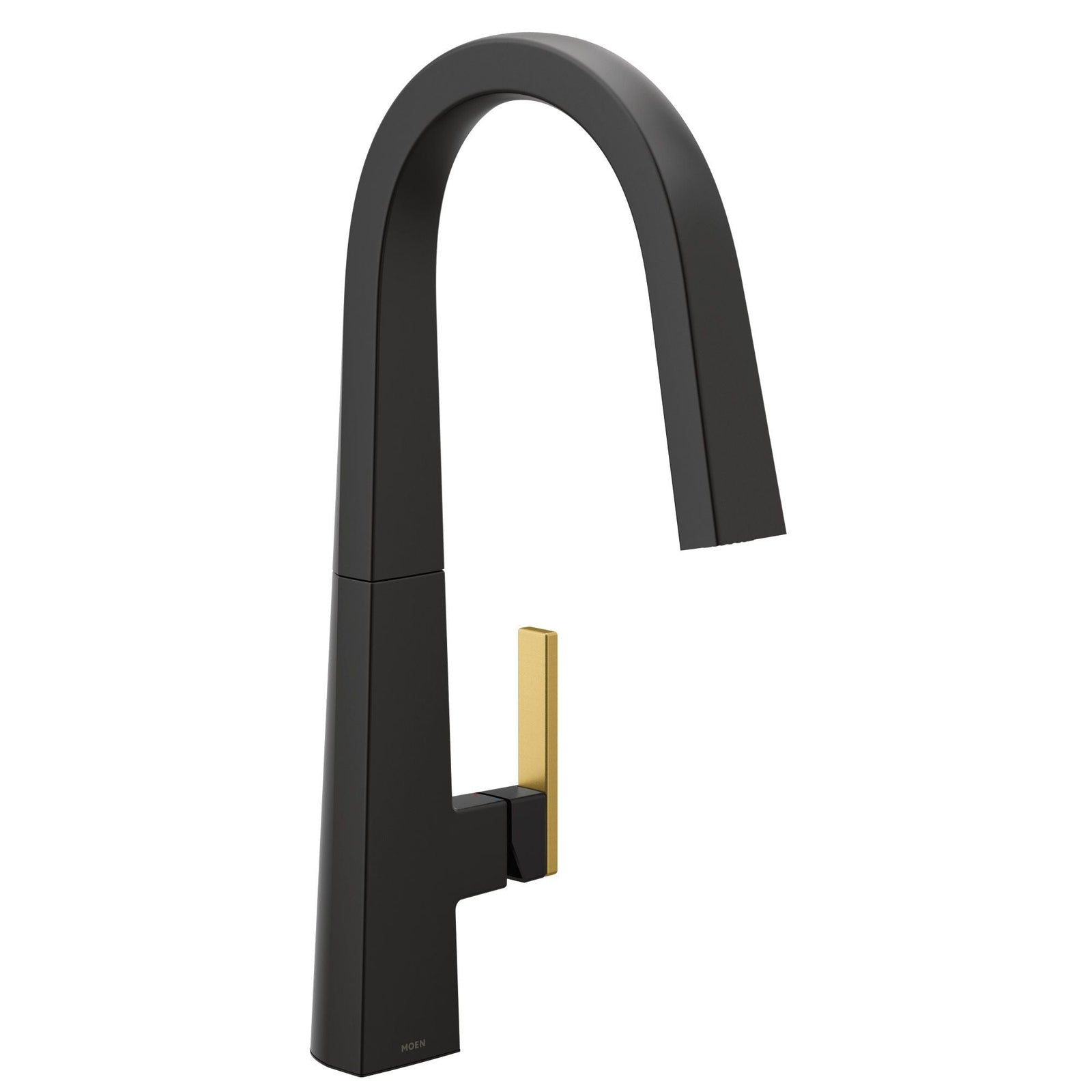 Nio Single Handle High Arc Pull Down Sprayer Kitchen Faucet with Power Clean, Matte Black L8L7 - product image 1