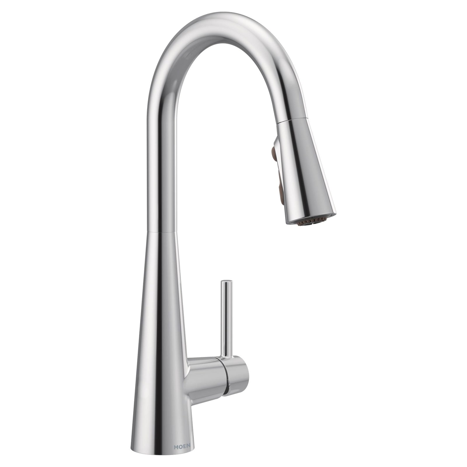 Sleek Single Handle High Arc Pull Down Sprayer Kitchen Faucet with Power Boost, Chrome T7O3 - product image 1