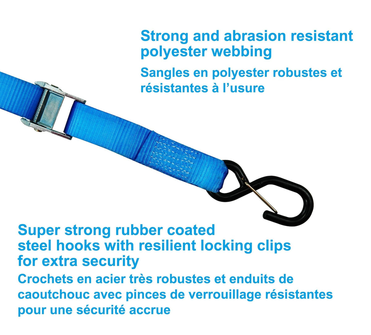 1,200-lb Motorcycle Tie Down Strap, 1 3/8-in x 12-ft X4F0 - product image 7