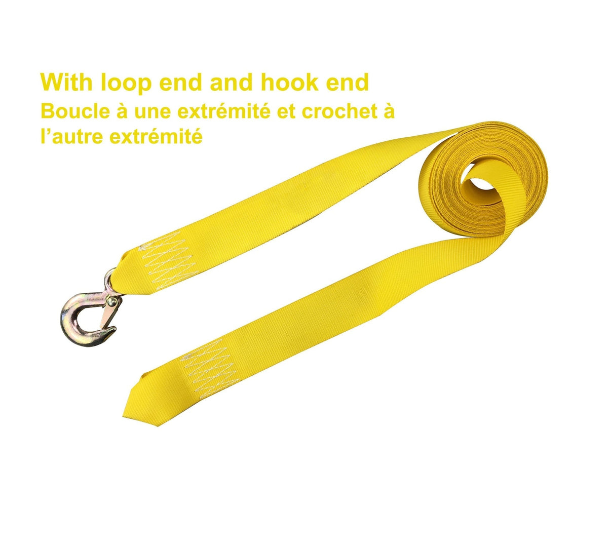 2,000-lb ATV Tow Strap with Hook, 2-in x 20-ft C5T2 - product image 2