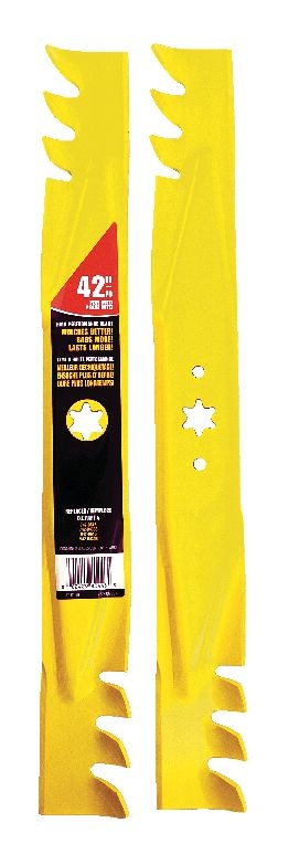Xtreme 3-in-1, 2-Blade Replacement Set for 42-in Lawn Tractor Cutting Decks, Yellow C6U5 - product image 1