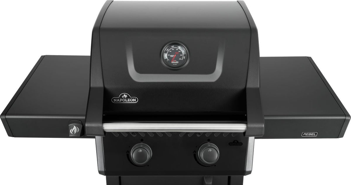 Rebel 365 2-Burner LP Gas BBQ, Matte Black B0A7 - product image 2