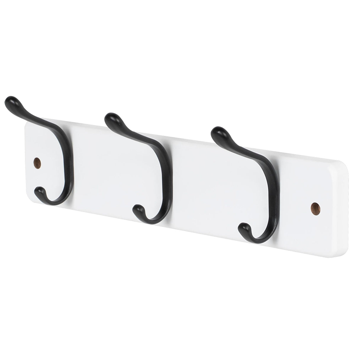 13.6" Modern Wall 3 Hook Rack, White A5D2 - product image 1