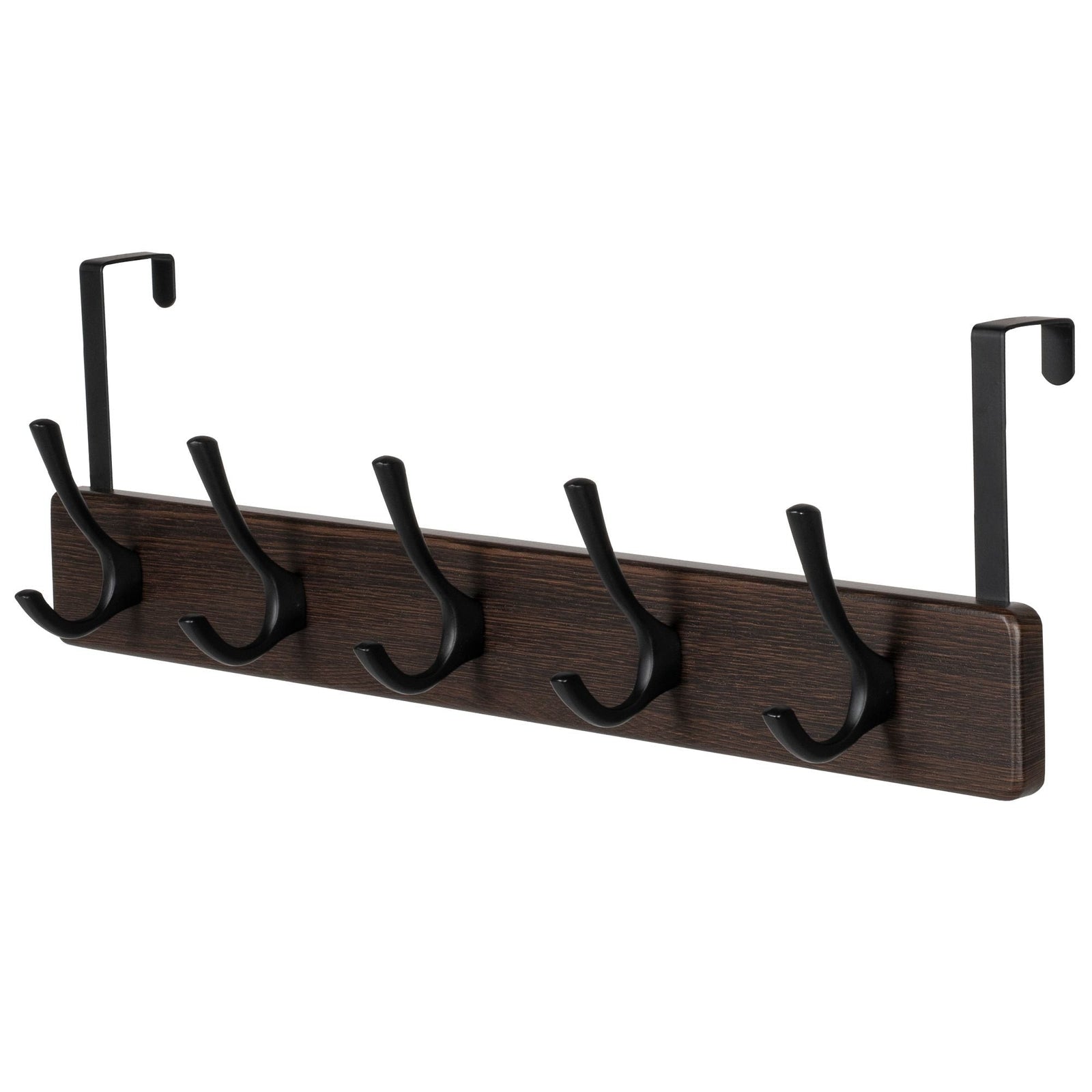 21.6" Traditional Wall 5 Hook Rack, Brown B3M0 - product image 1