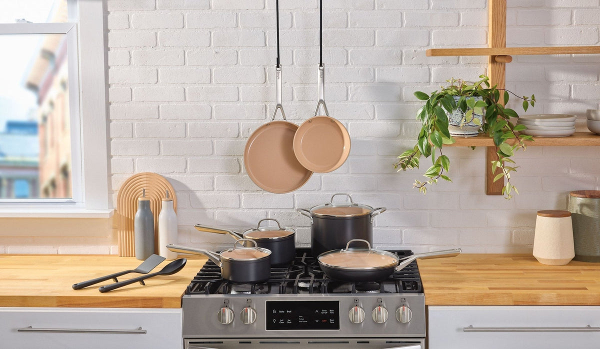 Extended Life Essential Ceramic Cookware Set, 12-pc, Dark Grey T9V0 - product image 5
