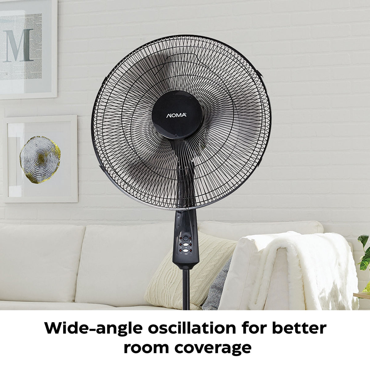 Oscillating Pedestal/Stand Fan with Remote Control, 3-Speed, Black, 18-in R2Q7 - product image 6