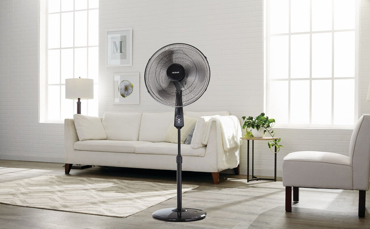 Oscillating Pedestal/Stand Fan with Remote Control, 3-Speed, Black, 18-in R2Q7 - product image 7