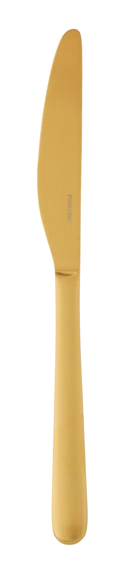 Chelsey Satin Gold Finish Slim Round Stainless Steel Flatware Set, Serves 4, 20-pc B3X5 - product image 3