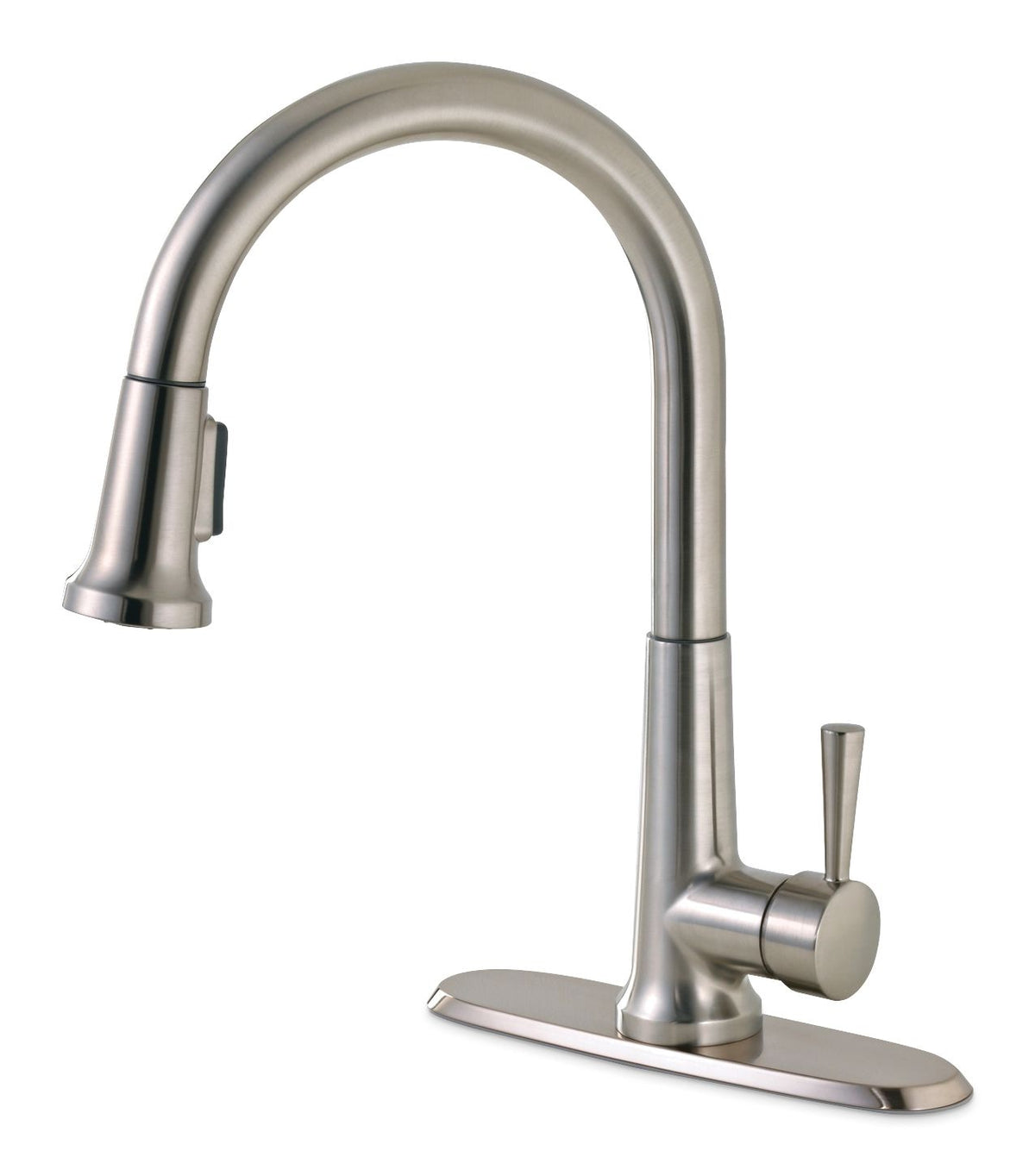 Single-Handle Pull-Down Kitchen Faucet, Brushed Nickel O3M8 - product image 1