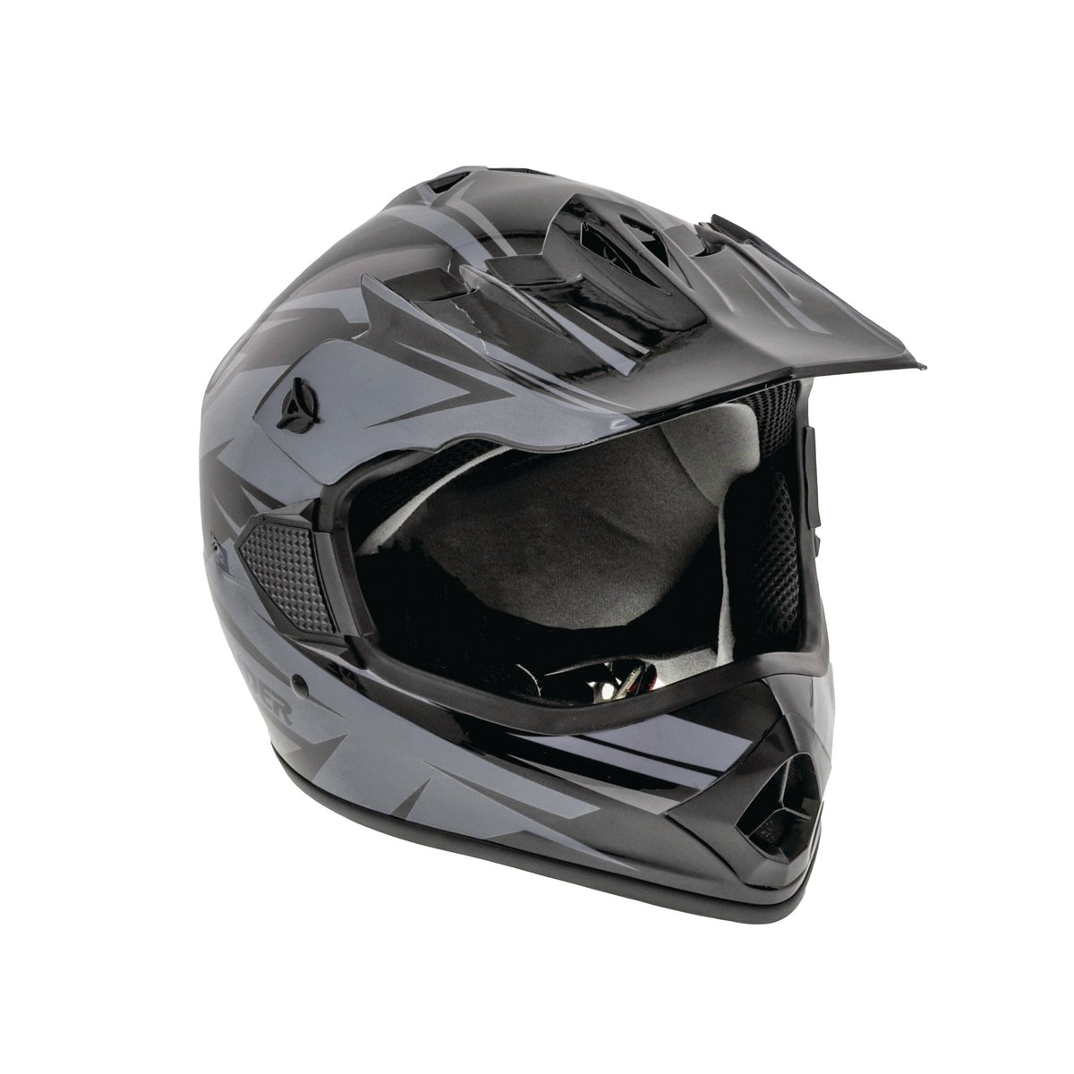 GX4 Youth Dirt Bike/ATV Helmet, Grey/Black, Assorted Sizes L9M6 - product image 1