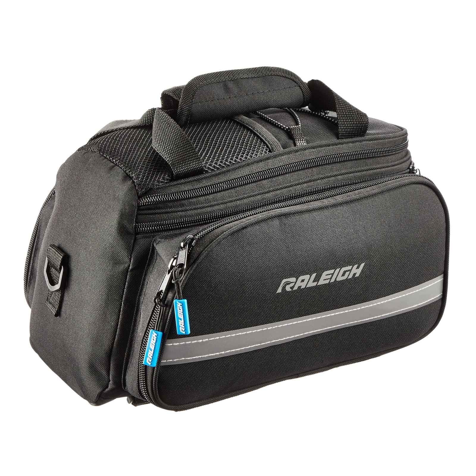 Expandable Rack Top Bike Bag withRemovable Carry Strap & Reflective Strip, Black K4Y1 - product image 2