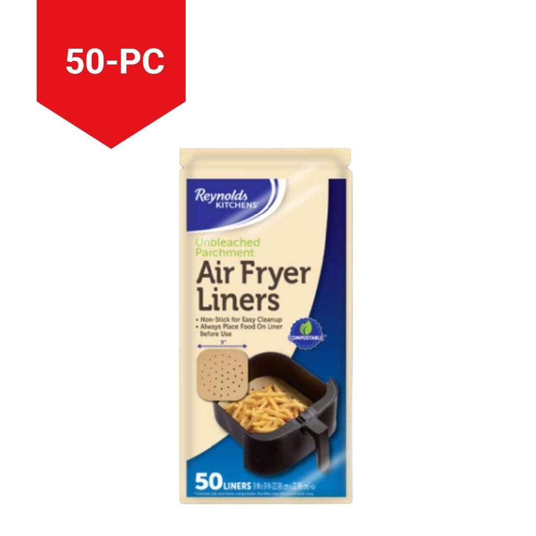 Kitchens Unbleached Non-Stick Air Fryer Liners, 50-pc E1H3 - product image 3