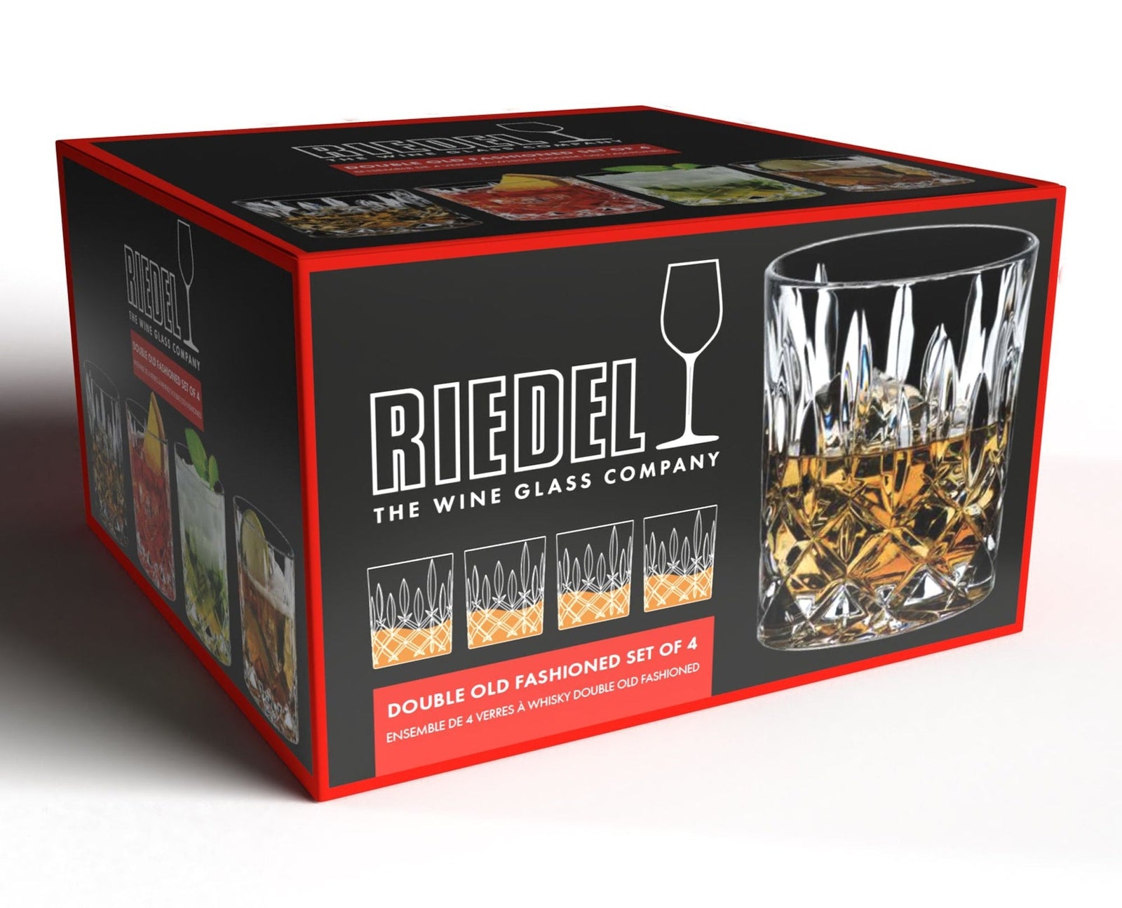 Double Old Fashioned (DOF) Glass Whiskey Tumbler, Clear, 10.4-oz, 4-pk M7I0 - product image 2