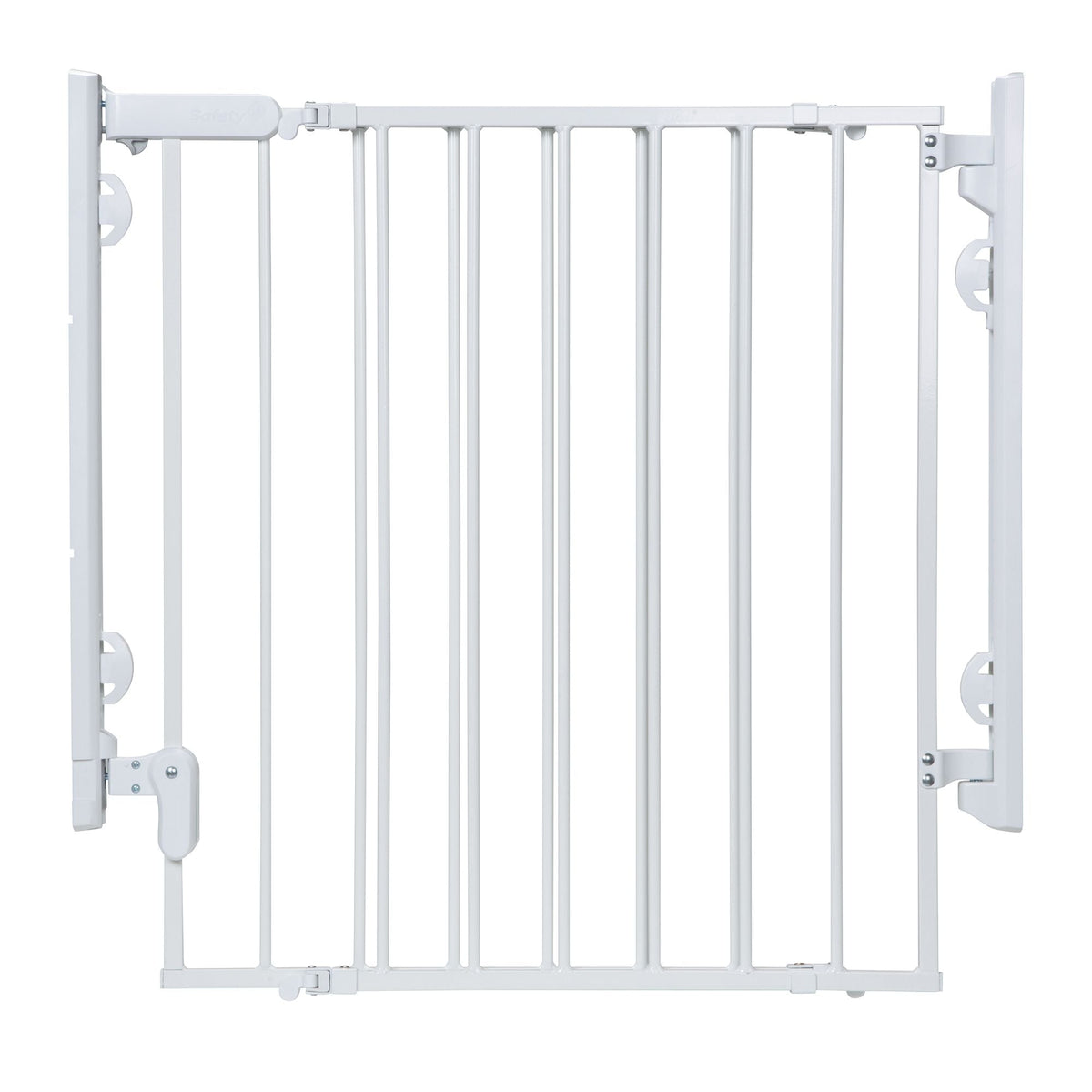 Ready To Install Top of the Stairs Baby Safety Gate, White R3S7 - product image 1