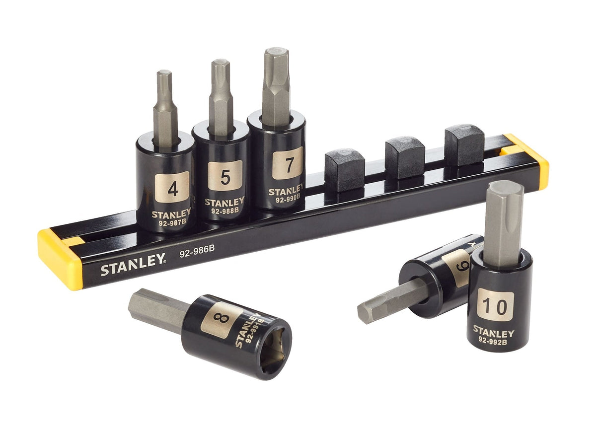 Professional Grade Black Chrome Hex Bit Socket Set, Metric, 6-pc N1E7 - product image 2