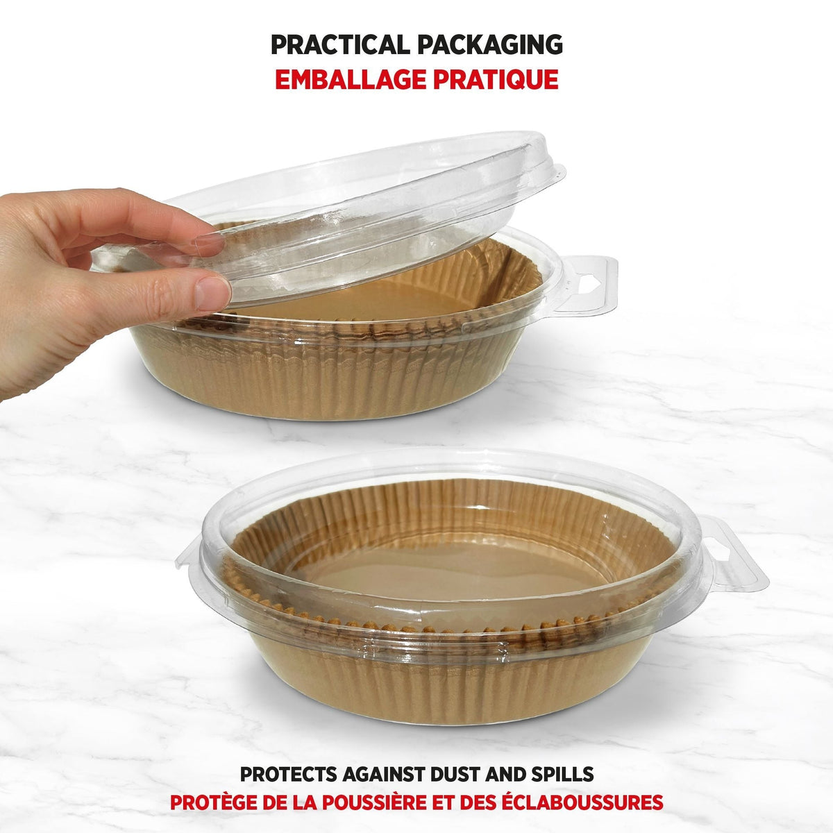 Round Non-Stick Parchment Paper Air Fryer Liner, 50-pk V4W1 - product image 4